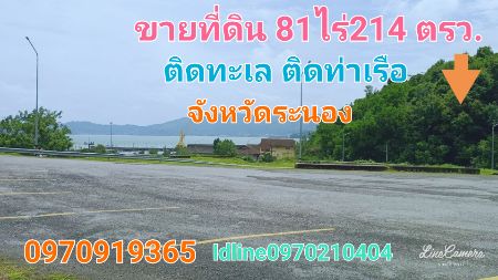 ขาย ที่ดิน ติดทะเล ติดท่าเรือ 81 ไร่ 214 ตร.วา จังหวัดระนอง ขาย ที่ดิน ติดทะเล ติดท่าเรือ 81 ไร่ 214 ตร.วา จังหวัดระนอง