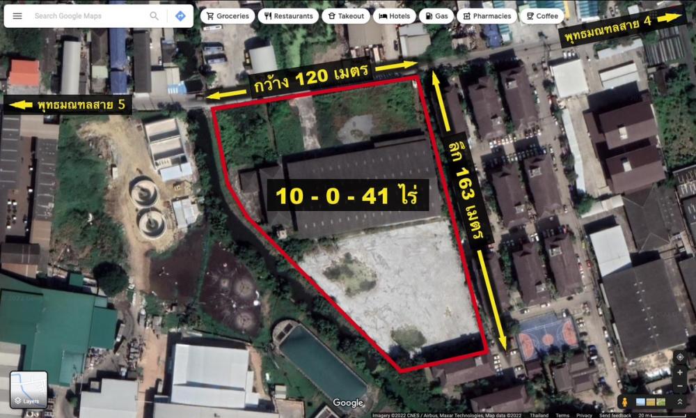 Land for sale, 10 rai 41 sq.wa Phutthamonthon Sai 5 with factory near the main road, Rai Khing Krathum Lom Tha Kham Om Noi Aom Yai Sampran Land for sale, 10 rai 41 sq.wa Phutthamonthon Sai 5 with factory near the main road, Rai Khing Krathum Lom Tha Kham Om Noi Aom Yai Sampran