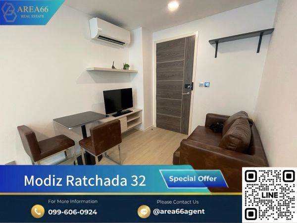 🔥ห้องราคาดีต่ำกว่าตลาดสวย ครบ จบ พร้อมอยู่คอนโด Modiz รัชดา 32