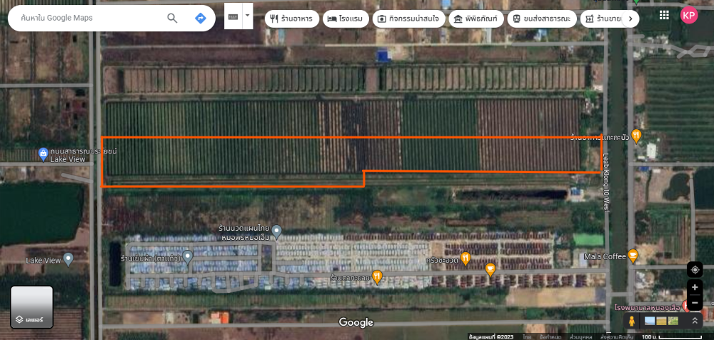 Land for sale, 59 rai, Khlong Sip, Nong Suea, Rangsit-Nakhon Nayok, next to the road on 2 sides, close to the community, suitable for a village.