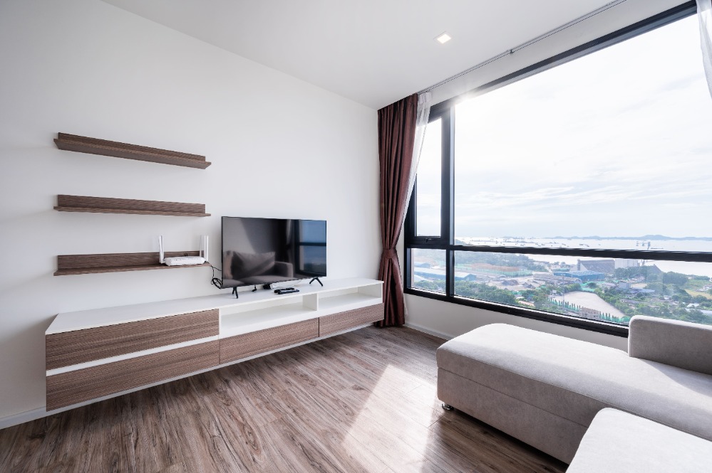 🏖️Condo for rent at Knightsbridge The Ocean Sriracha, 2 Bedroom 57 sqm. (Service residence by Hampton)✅Accept contract start 1 month 🎉