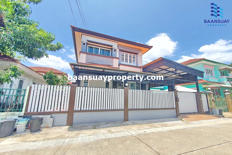 2 storey detached house for sale, newly renovated, Chaiyaphruek Village, Ring Road - Rattanathibet Soi Wat Lat Pla Duk near Central Westgate