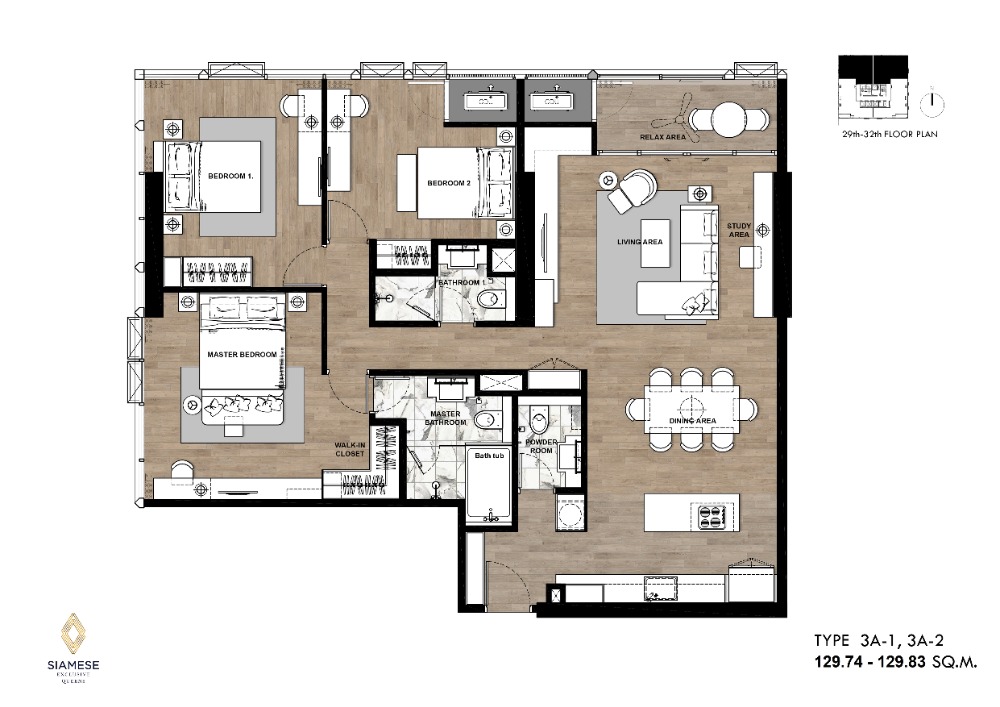Penthouses  3 ห้องนอน 2 ห้องน้ำ ห้องใหญ่ พร้อมตกแต่ง  – รูปที่ 4