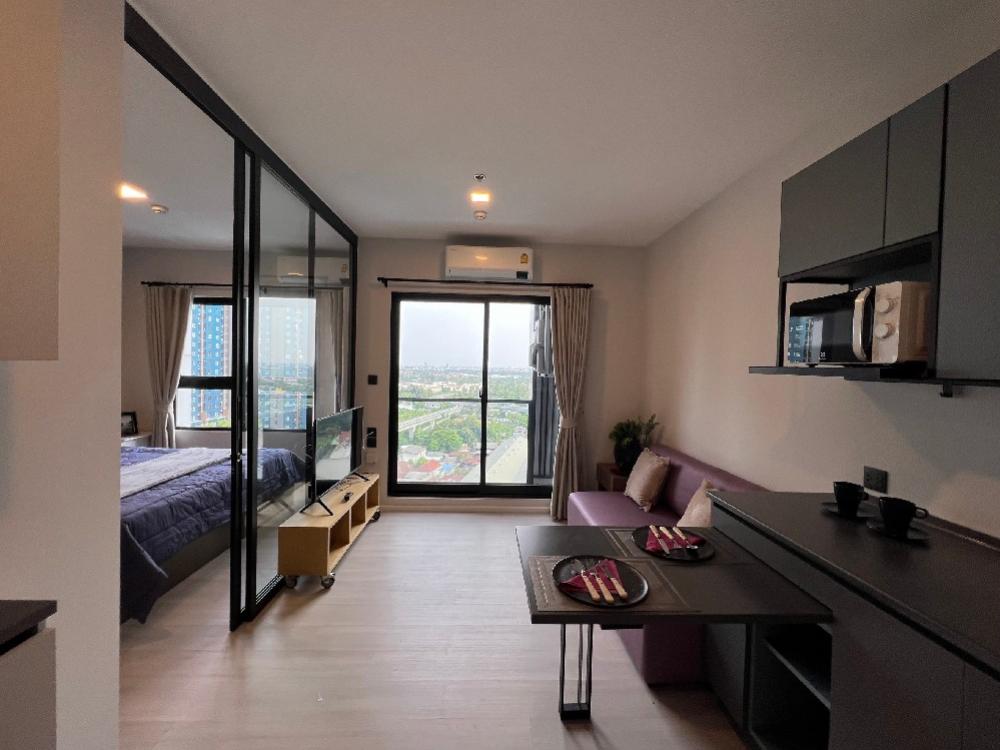[For rent🔥] The Key MRT Petchkasem 48, next to the train, new room, unboxed