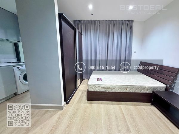 Bestdeal  FOR RENT Studio 22 sqm. Rental 13,000 THB /month CONDO “IDEO MOBI RAMA 9” Near Phraram Kao 9 MRT Station 80 meters.
