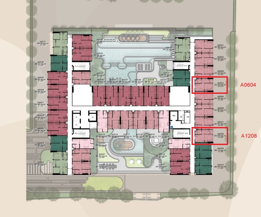 Modiz Vault Kaset-Sri Pathum, 1 bedroom, 24.5 sq m, south, beautiful open view Modiz Vault Kaset-Sri Pathum, 1 bedroom, 24.5 sq m, south, beautiful open view
