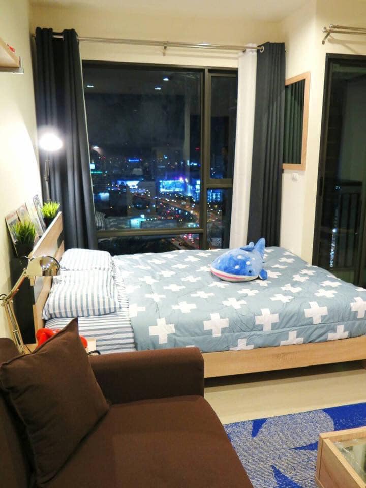Condo for rent, RHYTHM Asoke 1 (Rhythm Asoke), 28th floor, very beautiful view, convenient transportation, near the MRT