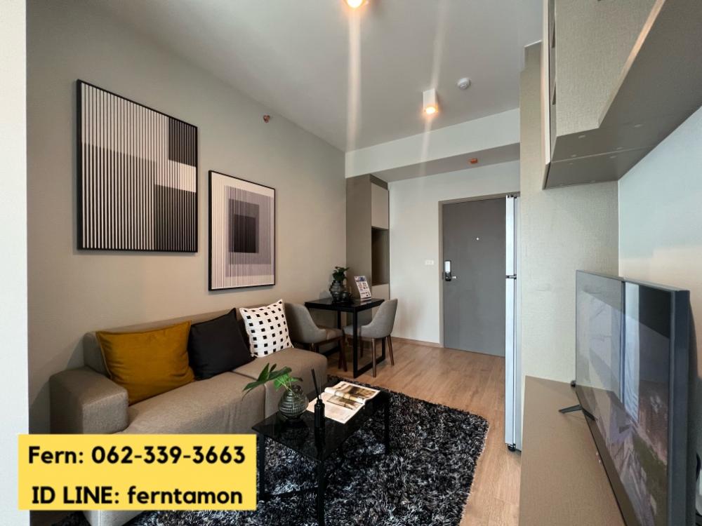 Free furniture, free appliances, 1 bedroom, 34 sq m., high floor, east balcony, Ideo Rama9-Asoke, call 062-339-3663. Free furniture, free appliances, 1 bedroom, 34 sq m., high floor, east balcony, Ideo Rama9-Asoke, call 062-339-3663.