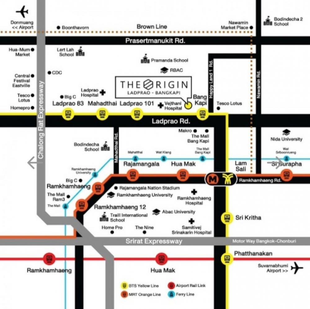 คอนโดใหม่ The origin ลาดพร้าว 111 < ใกล้เดอะมอลล์บางกะปิ> พร้อมเข้าอยู่ Full Furnished – รูปที่ 2