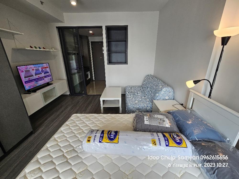 Rent **Ideo Chula-Samyan Studio 29 Sq,m. Fully Finished  23,000 บาท โทรเลย น้อง 096-2615656 ห้องกว้าง 29 ตรม. 1นอน 1 น้ำ ตกแต่ง พร้อมอยู่ Location :  Samyan Rental Price : 23,000 Baht Condominium near MRT :   Samyan Station Condominium Unit Size : 29  sq.