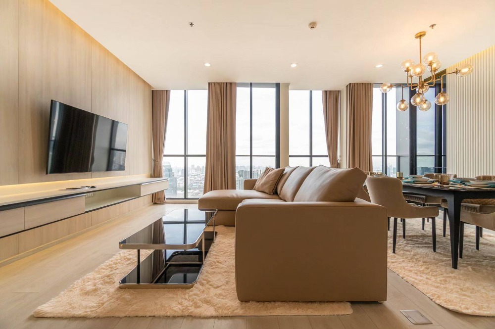 ♦ Modern Luxury style ♦ ตึก B ชั้น 40+ Type B82 | 120.23 ตร.ม. 2 ห้องนอน | คอนโดมีSkywalk เชื่อมเข้า BTS เพลินจิตและเซ็นทรัล เอ็มแบสซี่ – รูปที่ 3