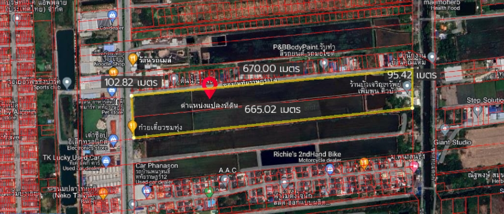 Land Hatairat Road / 44 Rai 99 Square Wa (FOR SALE) POON075