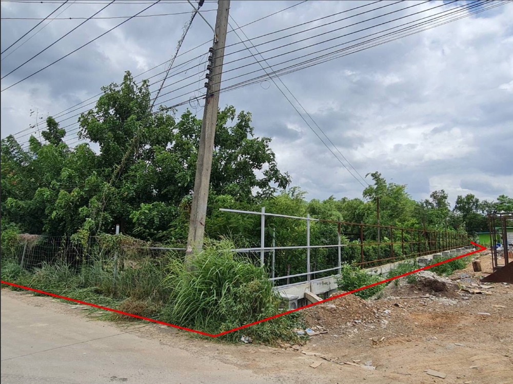 Empty land for sale, area 6 rai 99 sq m. (3 title deeds) next to Soi Erawan 21 Road #Khlong Song Subdistrict #Khlong Luang District #Pathum Thani Province Good location with a future worth investing in Convenient travel – รูปที่ 2