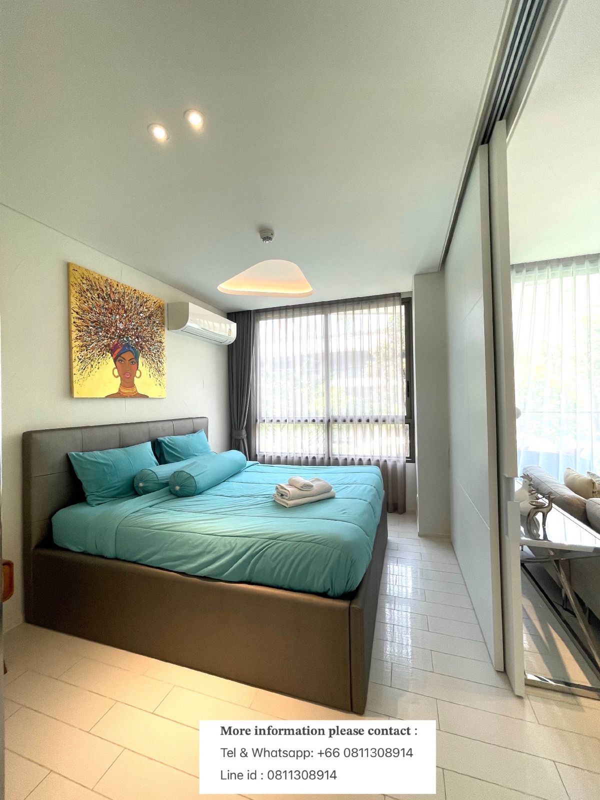 2 Bedrooms beachfront condo in Hua Hin for rent. – รูปที่ 3