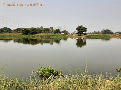 ขายด่วน! ที่ดิน 3-3-43 ไร่ ติดแม่น้ำท่าจีน บางเลน นครปฐม ที่สวย ราคาดี – รูปที่ 2