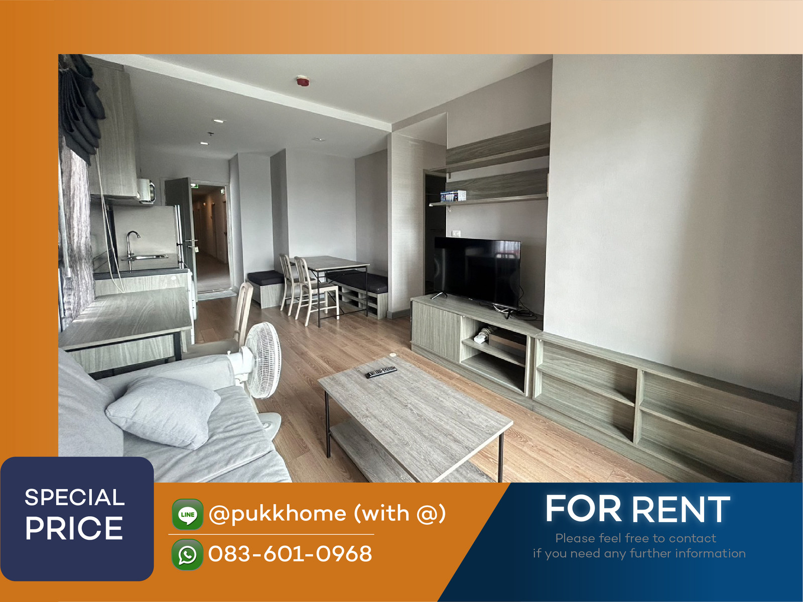 Chapter One Midtown Lat Phrao 24 | ✨ 2 bedrooms available Jan. ✨ 📞 Line: @pukkhome (with @ )