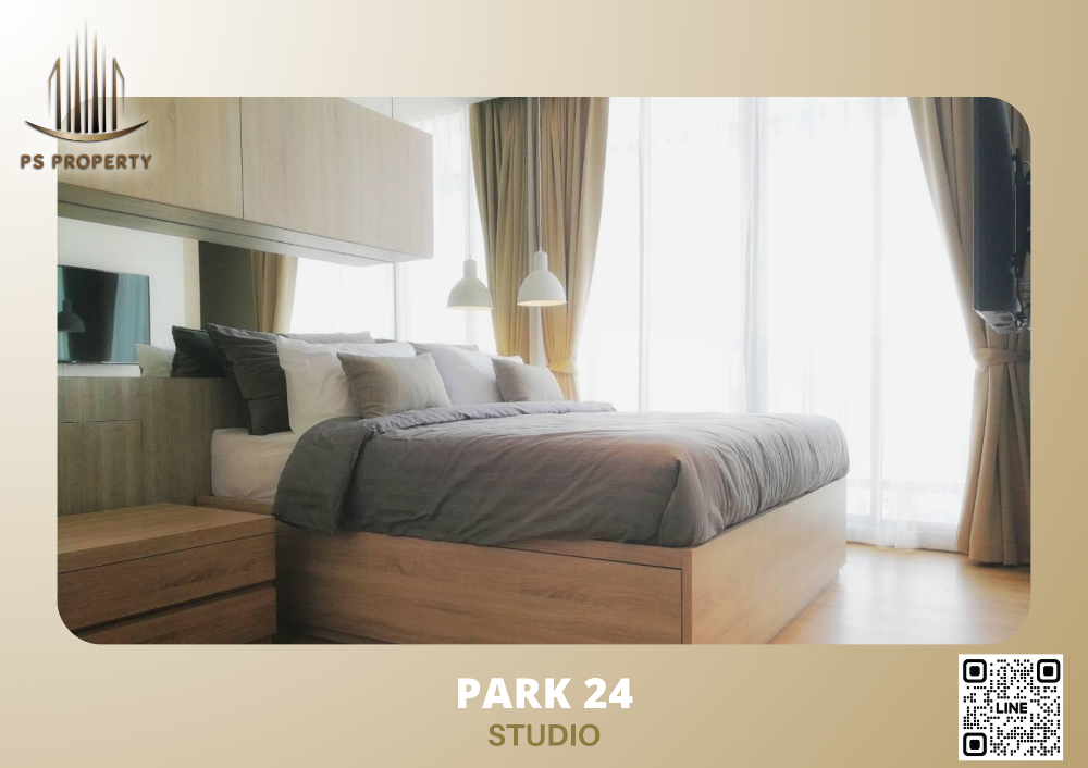 📣 Condo for rent Park 24 📍Beautiful room, nice decoration. Fully furnished with electrical appliances, near BTS Phrom Phong 🚆💫