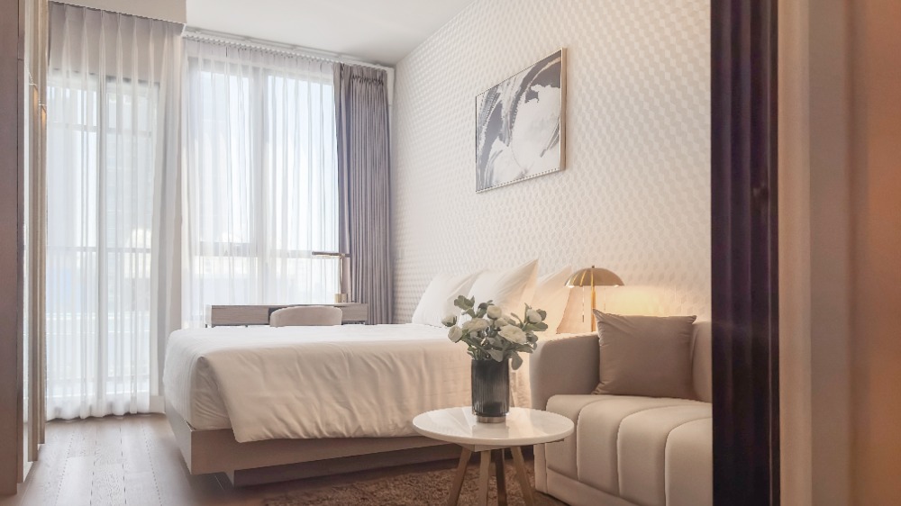 ✅Hot deal 🔥 Condo for rent at Park Origin Phayathai a One-Bedroom 24 Sqm.Unit ⚡(Service residence by Hampton) Short-Term Contracts Accepted. FREE Wi-Fi.