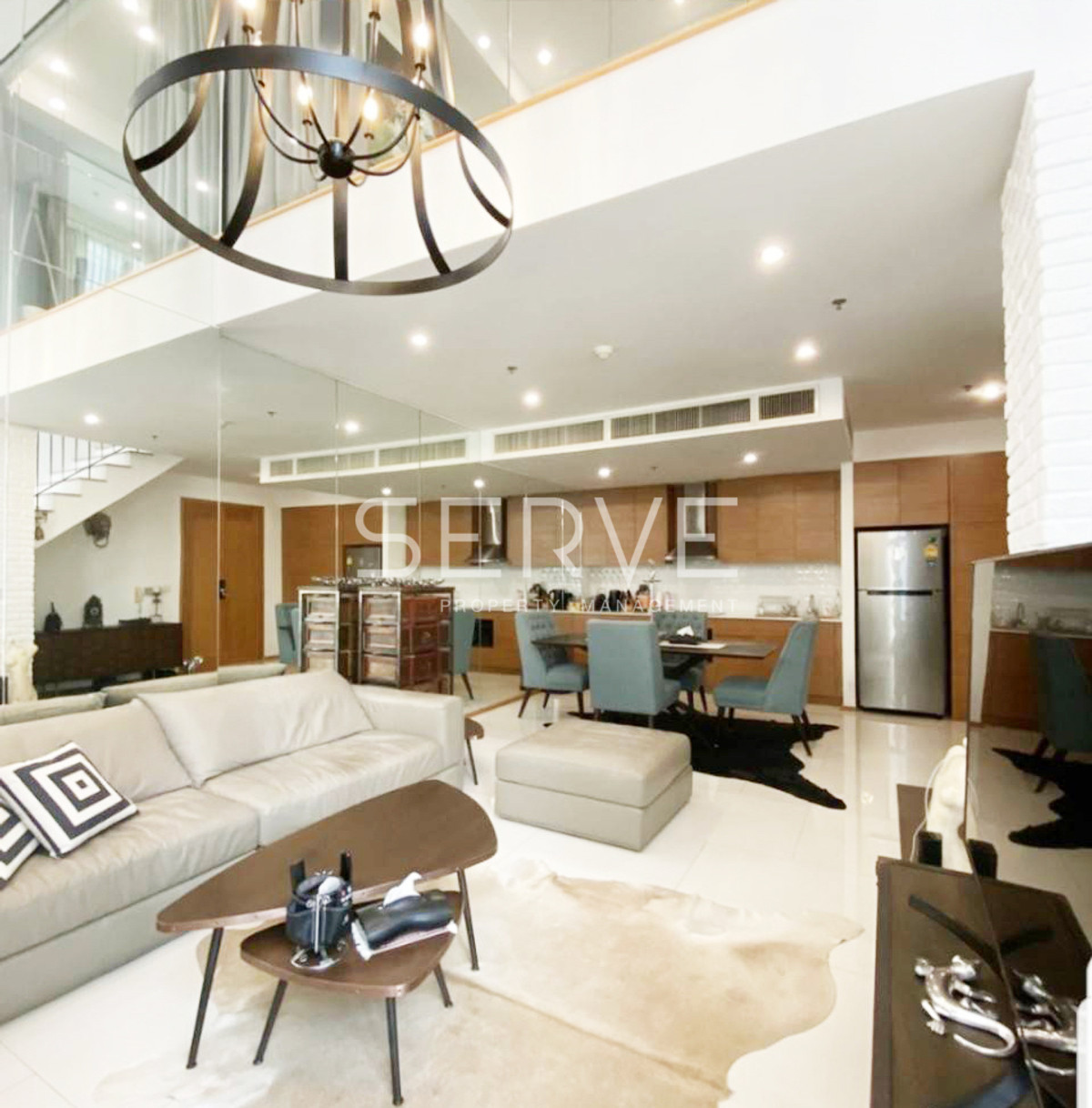 🔥58K🔥 - 1 Bed with Bathtub Duplex 90 sq.m. High Fl. 15+ Condo in the center of PhromPhong Area at The Emporio Place Condo  / For Rent