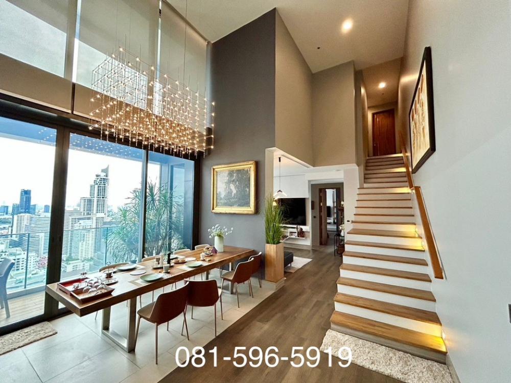 Rental / Selling : Super Luxury Duplex Penhouse The Esse Asoke At Singha Complex , 4 Bed 5 Bath , 300 sqm , 38th High floor