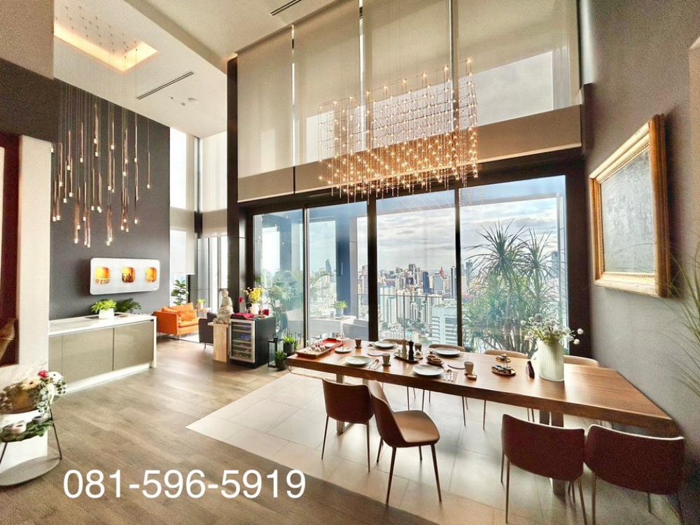 Rental / Selling : Super Luxury Duplex Penhouse The Esse Asoke At Singha Complex , 4 Bed 5 Bath , 300 sqm , 38th High floor – รูปที่ 2