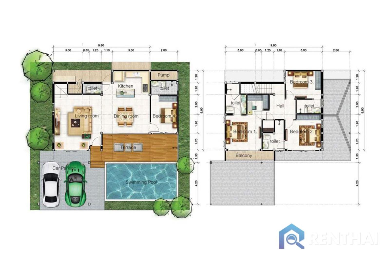 สำหรับ ขาย วิลล่า  ที่ Zensiri Midtown Villas – รูปที่ 3