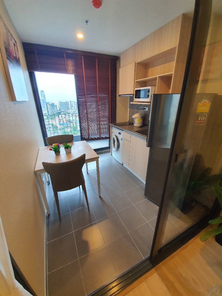 Rent Ideo O2 Ideo O2 Building A, 25th floor, closed kitchen, 1 bedroom, high floor, city view, 33 sqm, fully furnished, fully furnished + electrical appliances, the best in Bangna area !!! – รูปที่ 3
