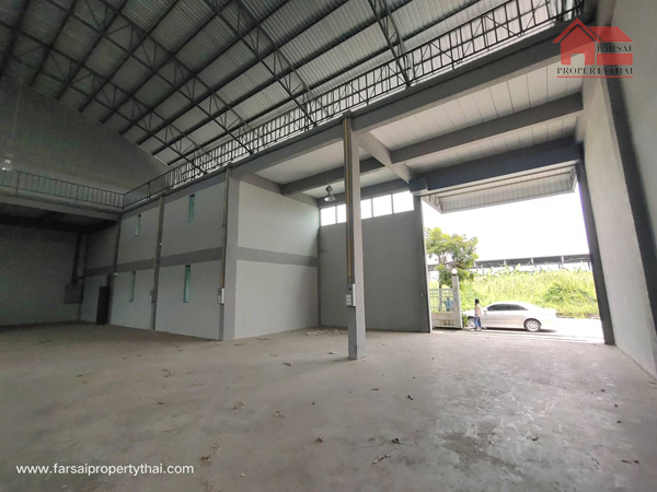 ให้เช่าอาคารโรงงาน/โกดังพื้นที่ใช้สอย 1,300ตร.ม (พื้นที่สีม่วง)หม้อแปลง100 KVA ขอใบอนุญาต ร.ง.4 ได้ ถนนลำลูกกา ปทุมธานี ราคาเช่า 95,000 บ/ด – รูปที่ 3