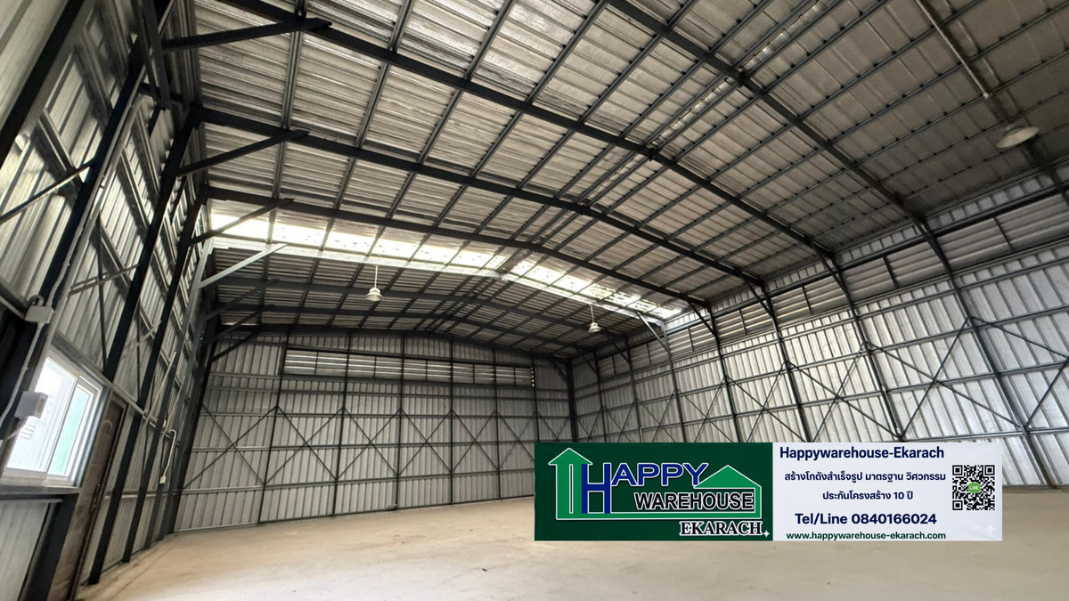 Warehouse for rent 200 and 495 sq m. Ban Khai, Rayong, 10 km from Rayong city. Good location on the main road, big vehicles can pass easily, supports 3-phase electricity. – รูปที่ 3