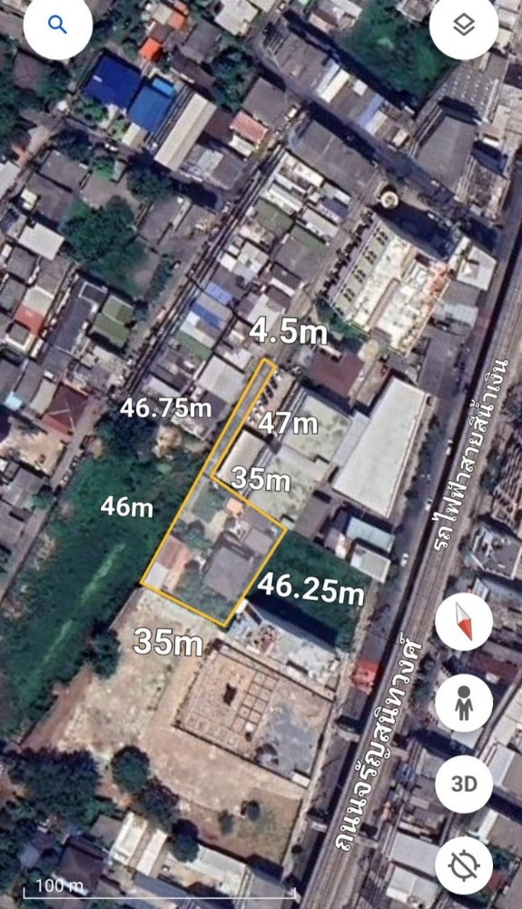 For sale: Land with 3 houses in the city center near MRT Bang Khun Non, 1820 sq m. For sale: Land with 3 houses in the city center near MRT Bang Khun Non, 1820 sq m.