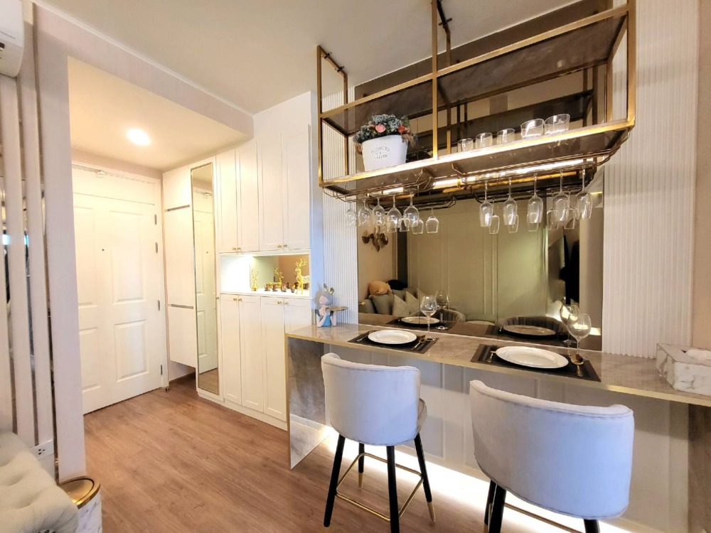 🔥For Rent Now🔥 U Delight Residence Riverfront, 28th floor, Chao Phraya River view, Sunken Balcony, beautiful room.