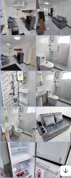 Condo for sale, City Home Ratchada Pinklao, 42.5 sq m., newly renovated, new furniture throughout the room.