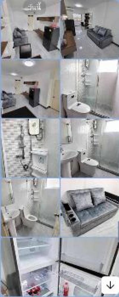 Condo for sale, City Home Ratchada Pinklao, 42.5 sq m., newly renovated, new furniture throughout the room.