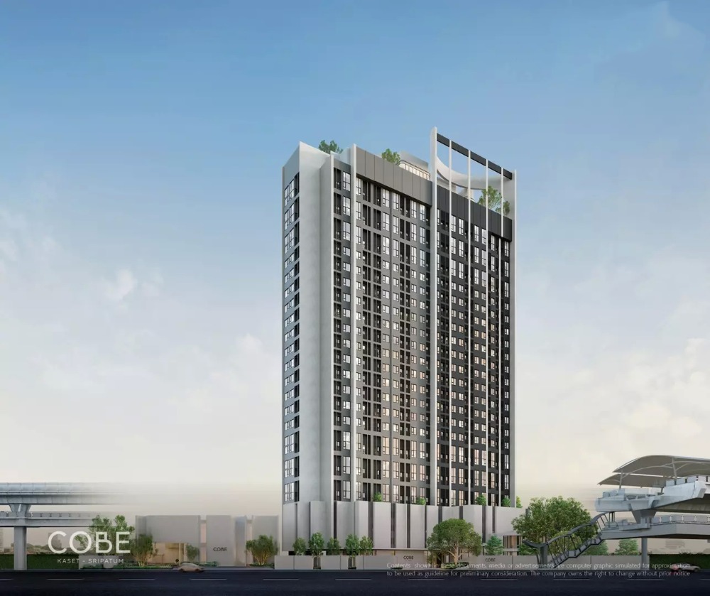ขายคอนโด โค้บบ์ เกษตร-ศรีปทุม ชั้น 22 พื้นที่ใช้สอย 45.95 ตร.ม. 2 ห้องนอน 1 ห้องน้ำ ห้องฝ้าเพดานสูง ขายแบบ Fully Furnished ติด BTS สถานีบางบัว  เชื่อมต่อทุกการใช้ชีวิต ใกล้ ม.ศรีปทุม และ ม.เกษตรฯ