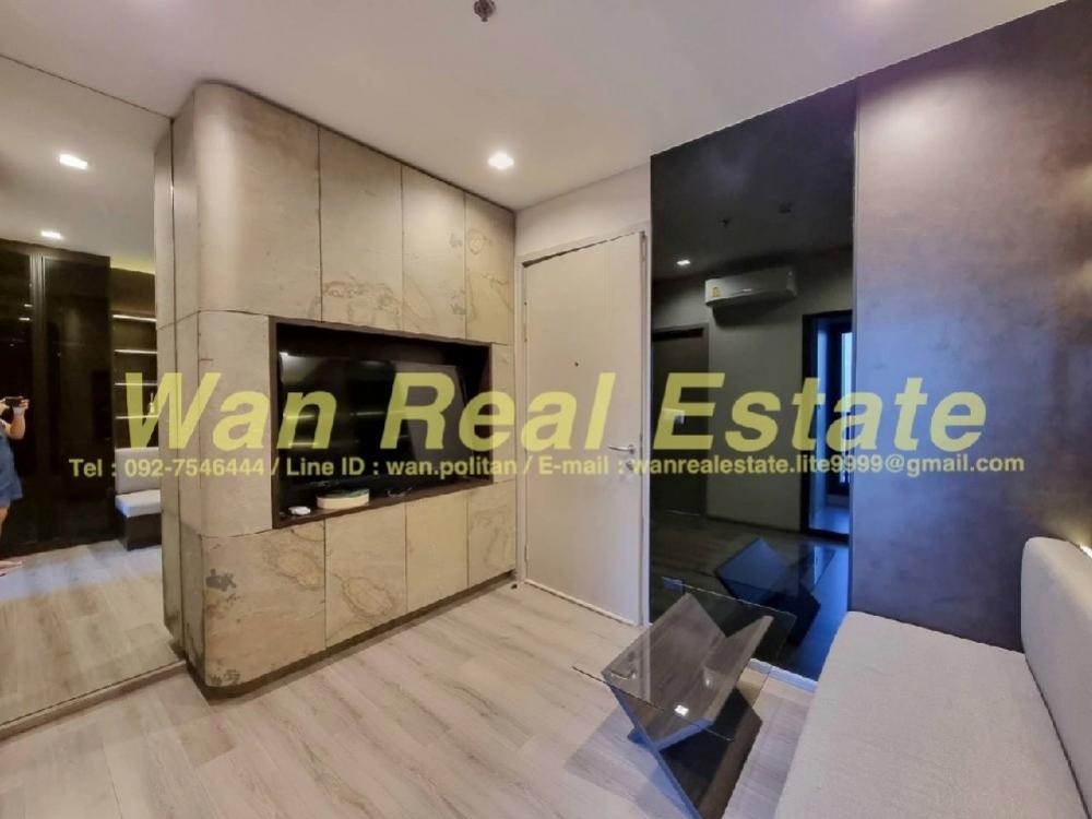 For rent, politan aqua, 24th floor, size 30 sq m., river view, beautiful built-in, complete, ready to move in.