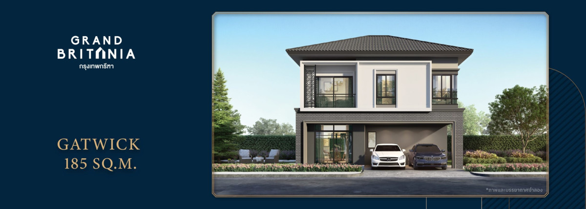 For Sale House , Grand Britania Rama 9-Krungthep Kreetha , Khlong Song Ton Noon , Lat Krabang , Bangkok , CX-181188