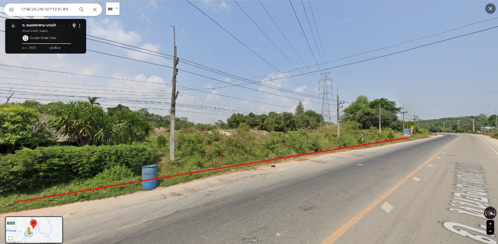 ขาย ที่ดินเปล่า 10 ไร่ ติดถนนหนองตะพาน-มาบข่า ระยอง – รูปที่ 3