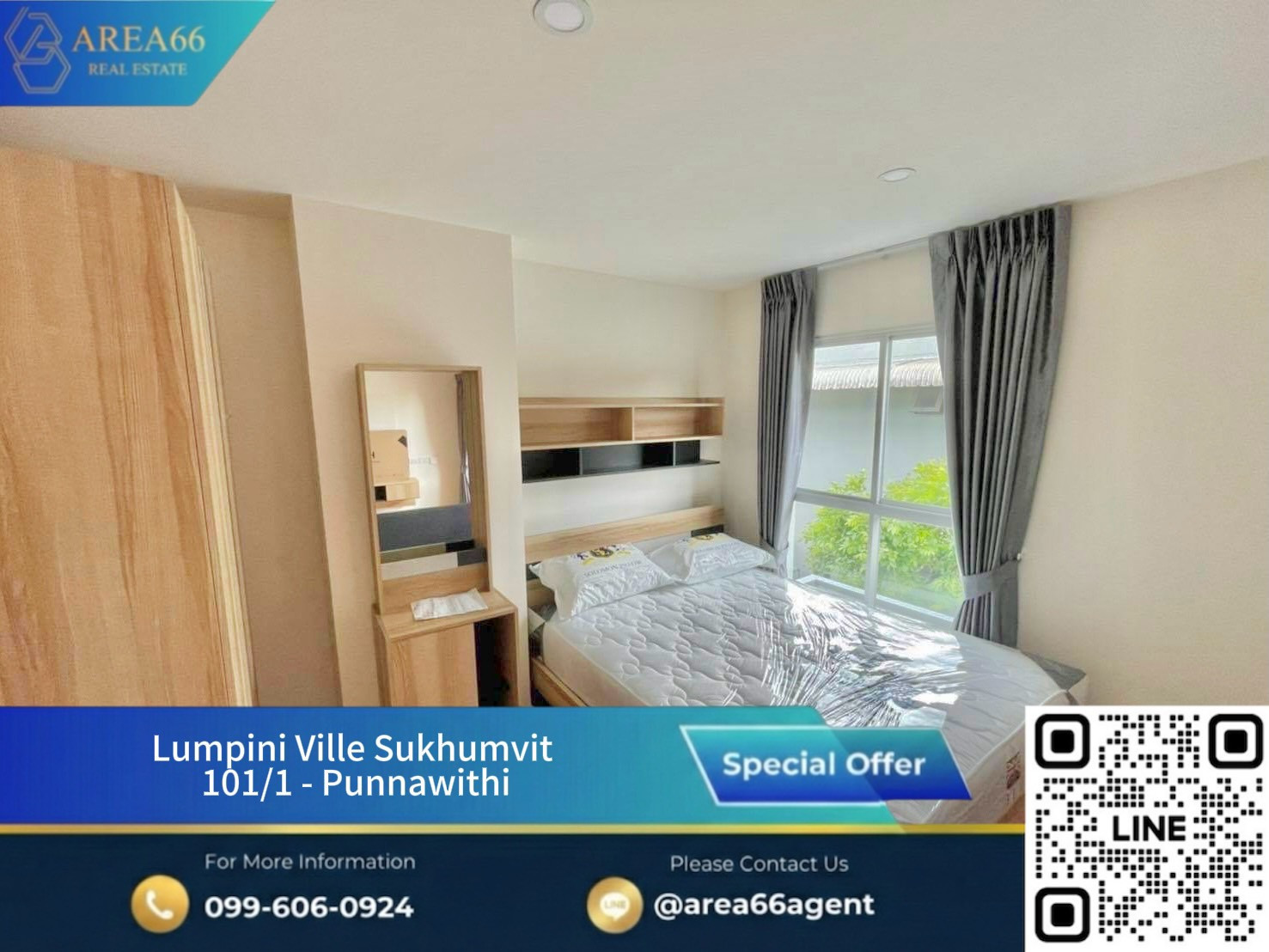 🔥 Nice condo for sale ❗️ Beautiful room, good price, Sukhumvit location worth investing in Lumpini Ville Sukhumvit 101/1 - Punnawithi