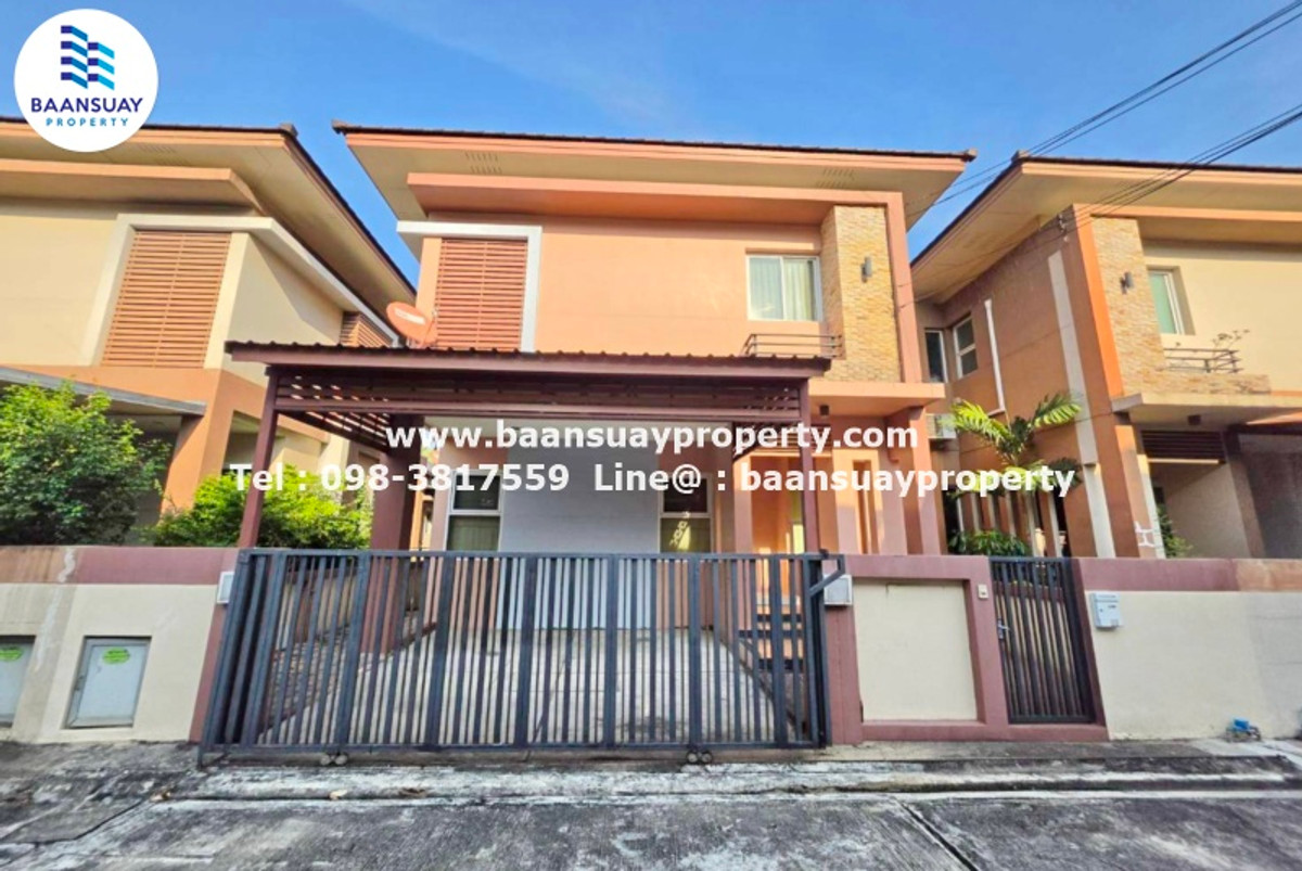 2-story detached house for sale, Tharadi Village, Nakhon In Road, near Rajapruek University. 2-story detached house for sale, Tharadi Village, Nakhon In Road, near Rajapruek University.