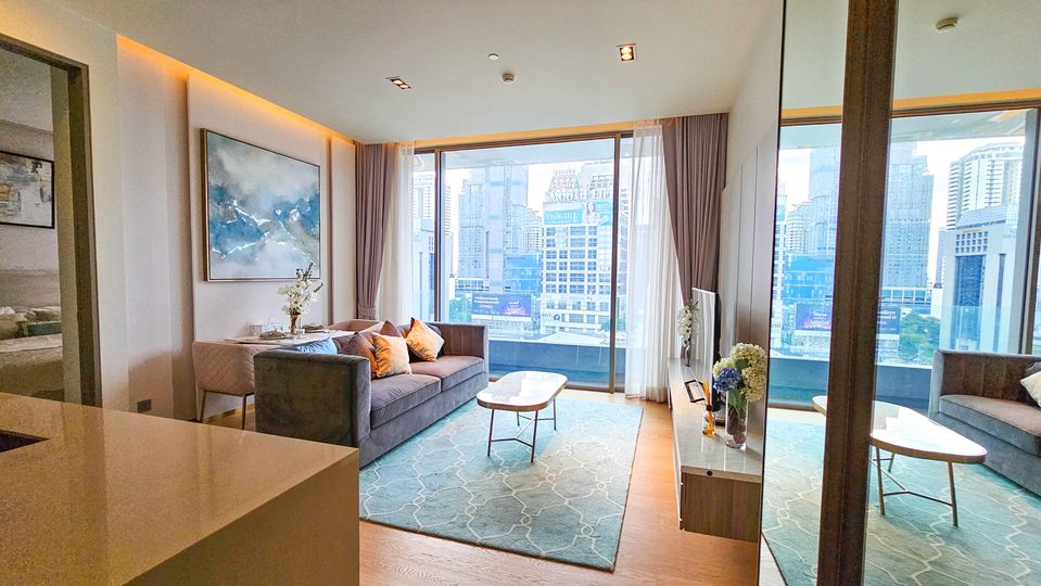 ให้เช่าคอนโดหรู Saladaeng One ห้องใหญ่ 1 Bed ตกแต่ง Modern Luxury วิวสวย – รูปที่ 3