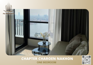 ให้เช่า ✨Chapter Charoen Nakhon✨ ONE BEDROOM ห้องสวย ตกแต่งพร้อมเข้าอยู่ เฟอร์ครบพร้อมเครื่องใช้ไฟฟ้า
