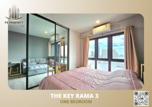 ให้เช่า ✨The Key Rama 3✨ ห้องสวย ตกแต่งบิ้วอิน วิวแม่น้ำ เฟอร์ครบพร้อมเครื่องใช้ไฟฟ้า 🚆ใกล้ BRT สถานีเจริญราษฎร์ 50 ม.