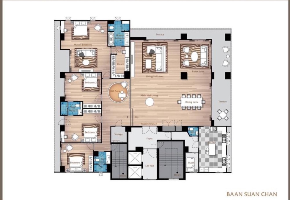 ● Spacious Area ● ชั้น 10+ 480.00 ตร.ม. | 4 ห้องนอน | คอนโดใกล้ เซ็นทรัล พระราม 3 5 นาที, MRT คลองเตย 7 นาที – รูปที่ 4