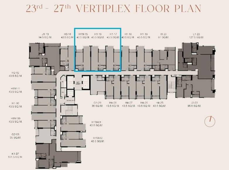  ราคารอบ VVIP 2 bed Vertiplex ทิศเหนือ ชั้นสูง ตำแหน่งสวย Rhythm charoennakorn Iconic