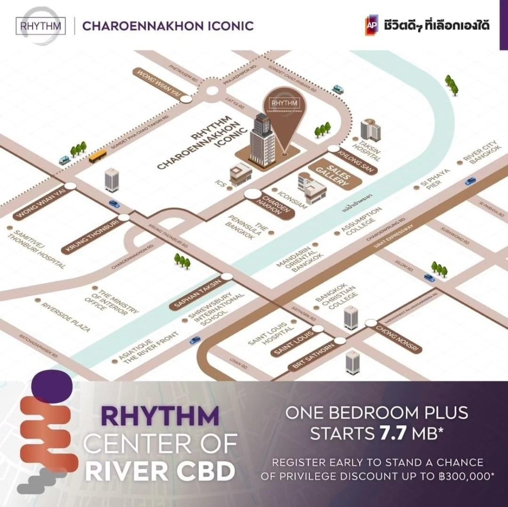  ราคารอบ VVIP 2 bed Vertiplex ทิศเหนือ ชั้นสูง ตำแหน่งสวย Rhythm charoennakorn Iconic – รูปที่ 4