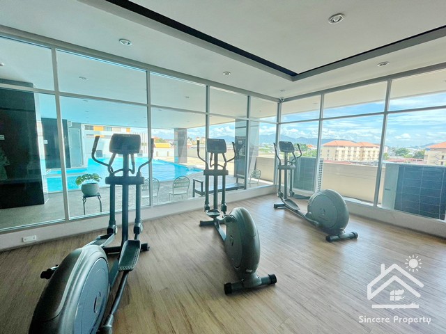 ขายถูก  เอกคอนโดวิว (EAK Condoview) บ้านสวน-สุขุมวิท ชลบุรี (ซอยโรงไม้ขีด) มีที่จอดรถยนต์ส่วนตัว และสระว่ายน้ำในร่ม – รูปที่ 3