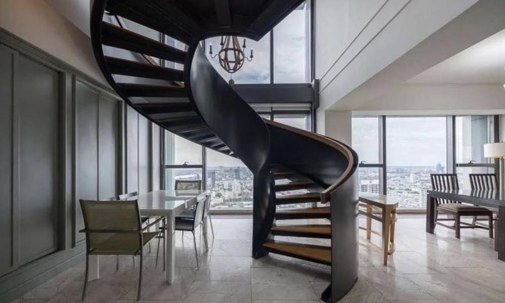 Rental : Duplex Penhouse At The Met Sathorn , 4 Bed 5 Baath, 54-55 Floor , 366 sqm. , Buidling D
