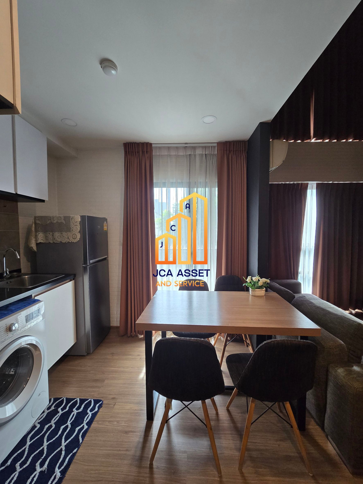 🏡 Live in a condo but have a home feel! Duplex 2 floors, width 46 sq m @Prao 3 Chaengwattana ✨Floors 3-4, luxury rooms, 2 floors, extremely rare! 1 bedroom, 2 bathrooms, 1 living room, only 16,000.-/month