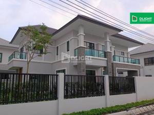 New detached house, red plate The Elegant Village, Phetkasem 81, area 107.2 sq m., 320 sq m., 4 bedrooms, 4 bathrooms, price 8.49 million baht.