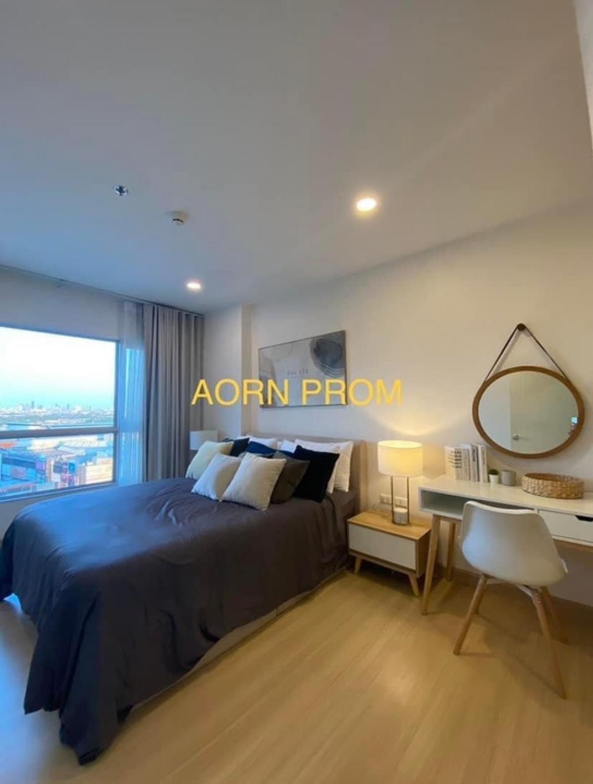 💓 Very beautiful room, Supalai Veranda, Phasi Charoen Station, size 42 sq m., kitchen partition, bedroom partition 🌈Front loading washing machine 🌈 Hood 🌈Large screen smart TV, two-door refrigerator, 18,000 BTU air conditioner, microwave, built-in furnitu – รูปที่ 2